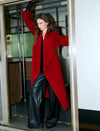 Self-Tie 100% Wool Wrap Coat