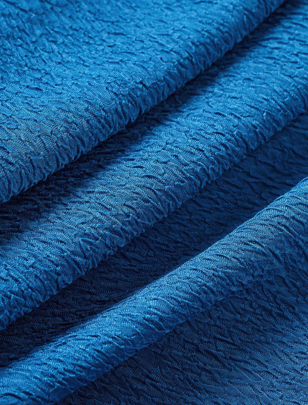 Vintage Pleated Button Textured Detail Polo Shirt