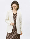 The Essential Cream Blazer | Single-Breasted Tailored Fit