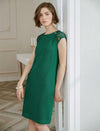 Cutout Detail Relaxed Straight Dress