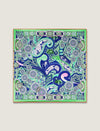 Paisley Verse 100% Mulberry Silk Square Scarf