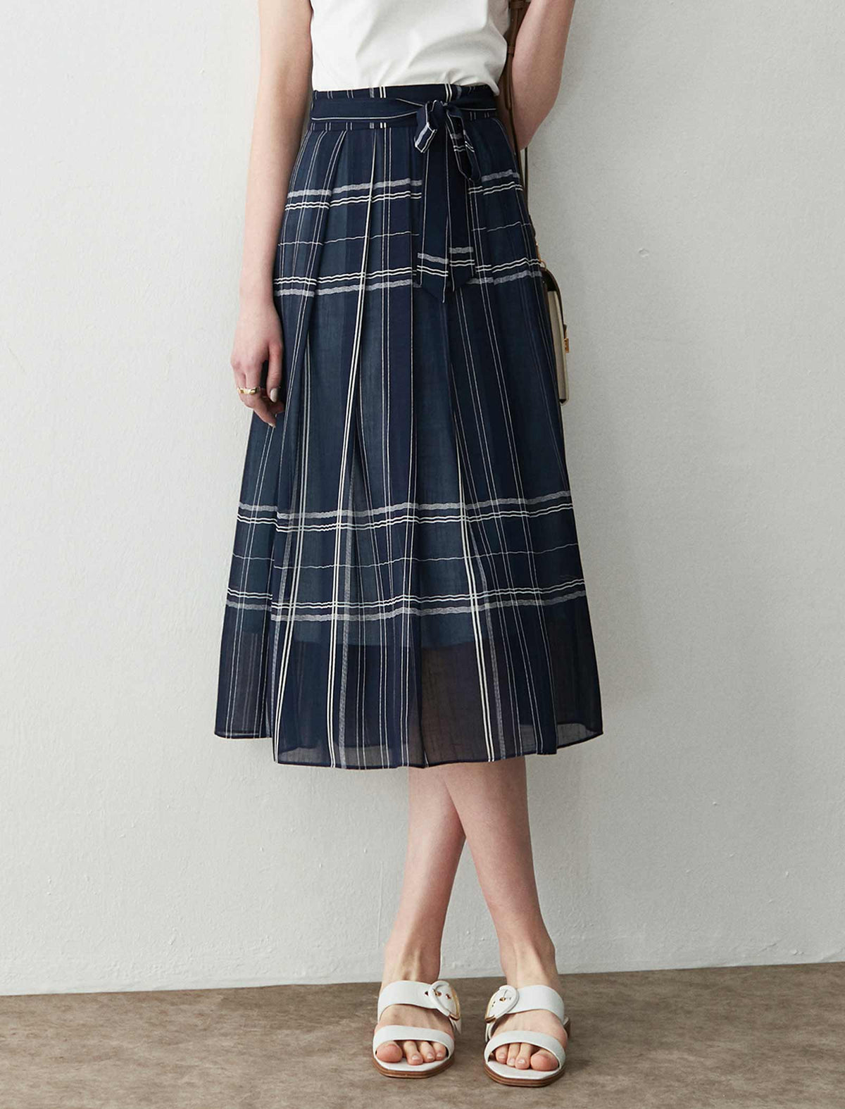 Vintage Plaid A-Line Skirt