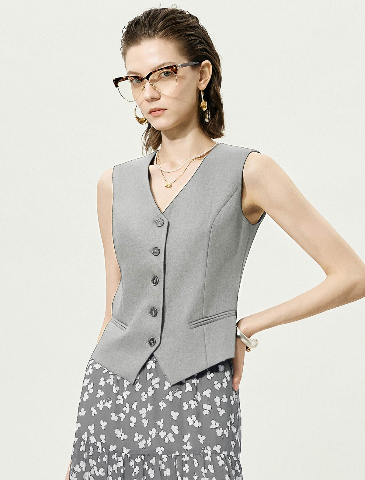 Classic Solid Color Tailored Waistcoat