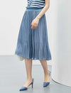 Minimal Pleated A-Line Skirt