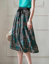 Silk Polka Dot Skirt