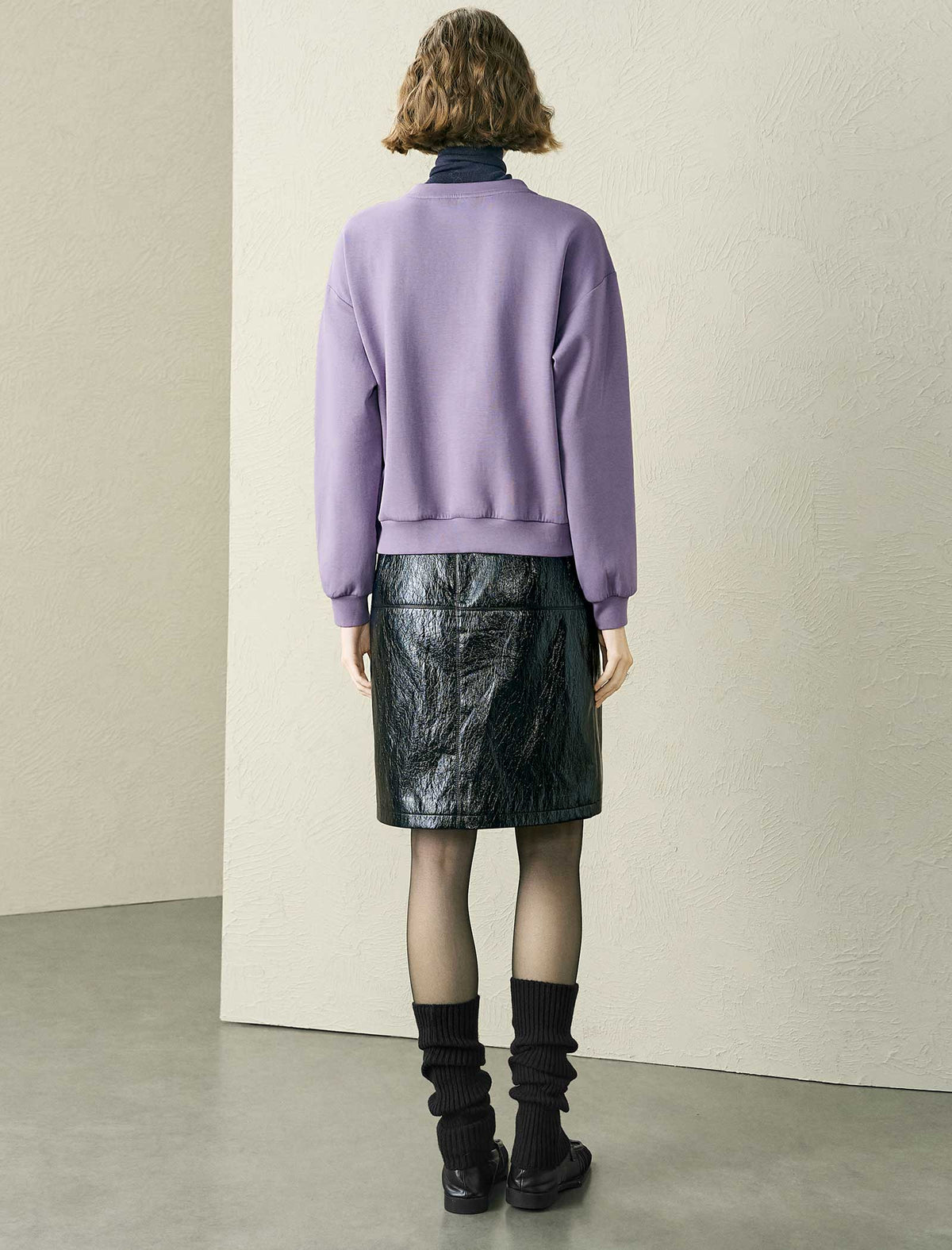 Tencel-Blend Drop Shoulder Sweatshirt