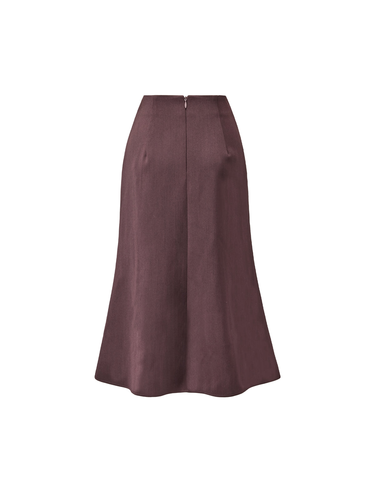 Fishtail Midi Skirt with Decorative Waist