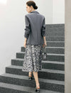 Notched Lapel Single Button Tailored Blazer
