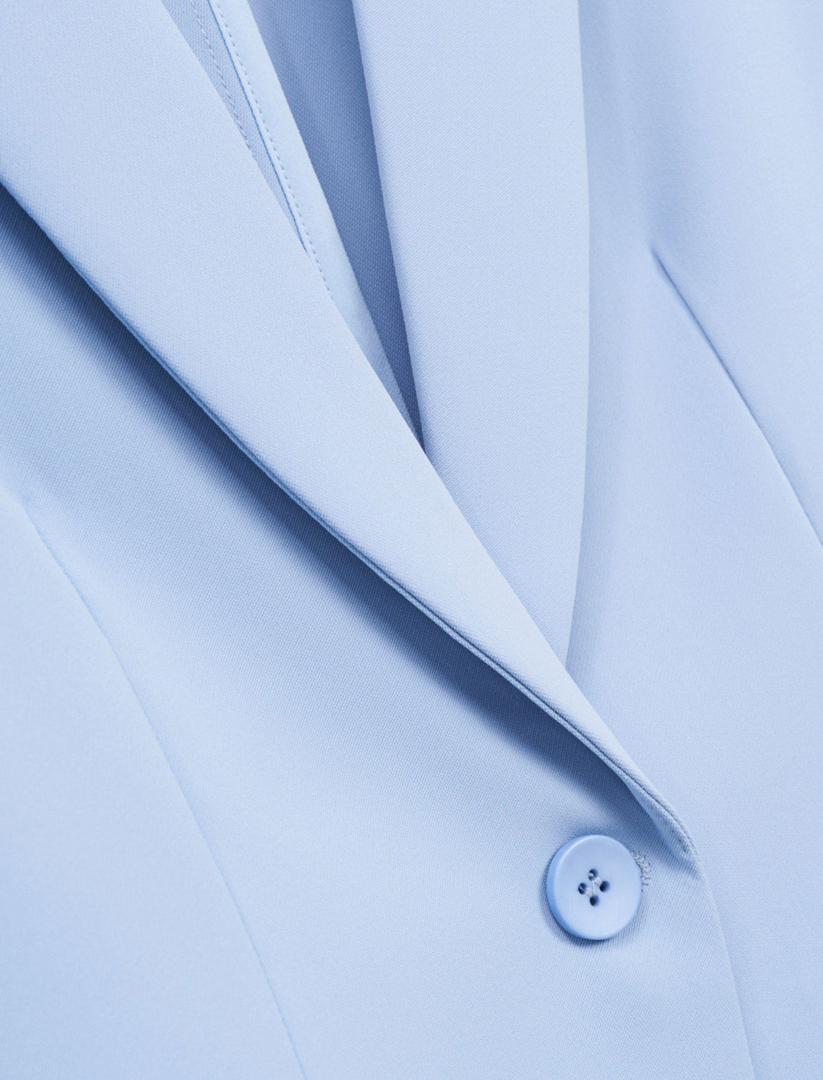 Single Button Ruched Sleeve Blazer