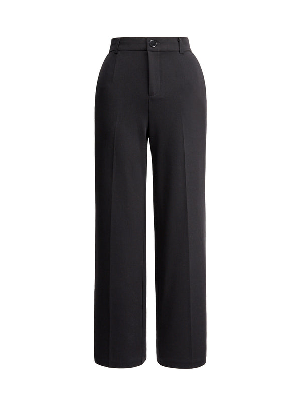 Classic Black Wide-Leg Pants