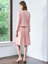 Three-Button Cropped Blazer