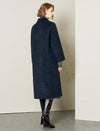 Wool-Alpaca Blend Single Button Long Coat