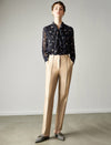High‑Rise Tapered Dress Trousers