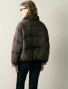 Stand-Collar Side Pocket Down Jacket
