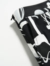 Abstract Print Midi Skirt