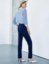 Blue Geometric Print Blouse