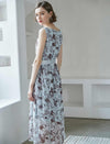 Chiffon Floral Sleeveless Dress