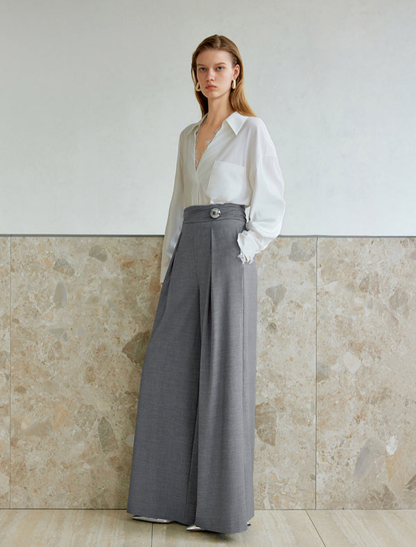 Lace Detail V-Neck Blouse