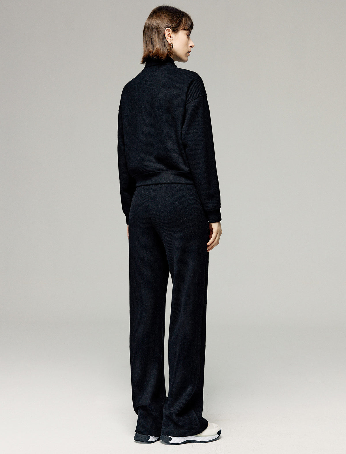 Classic Knit Wide-Leg Pants