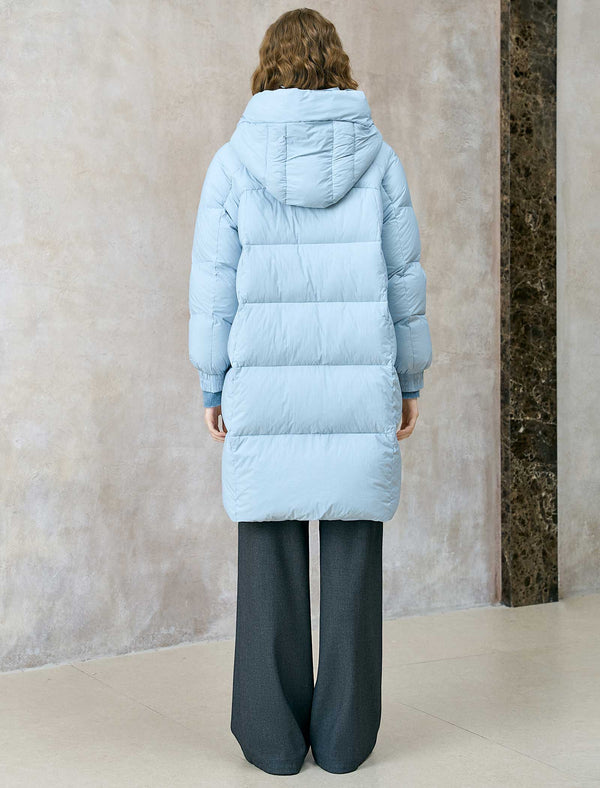 Hooded Long Down Jacket