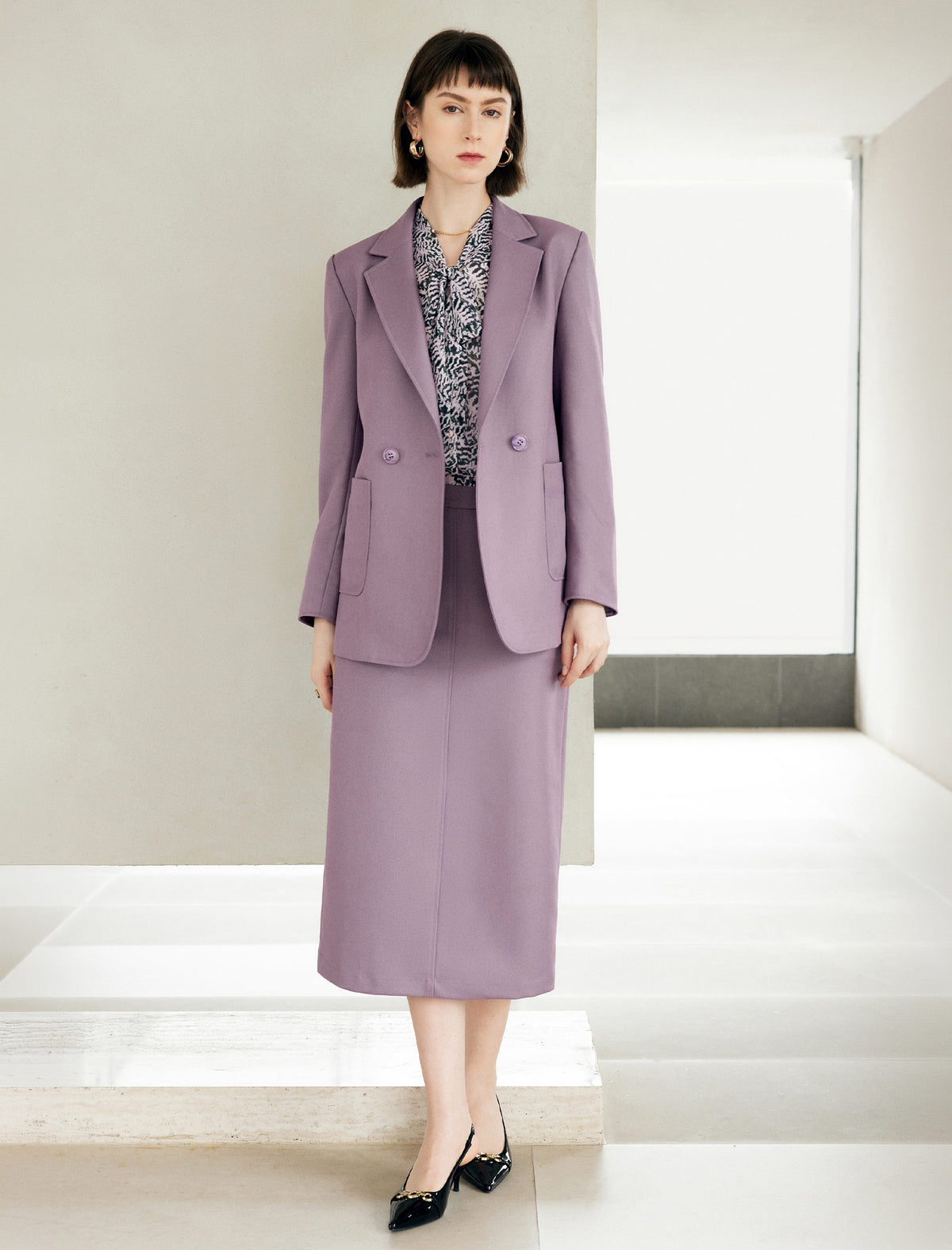 Belted Single Breasted Blazer