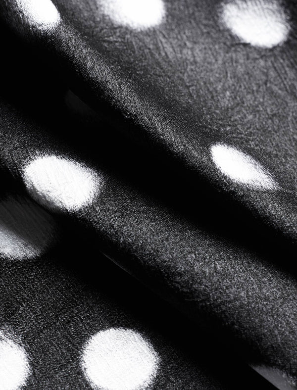 Polka Dot V-Neck Blouse