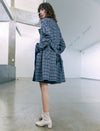 Collared Double-Breasted Belted Relaxed Trench Coat