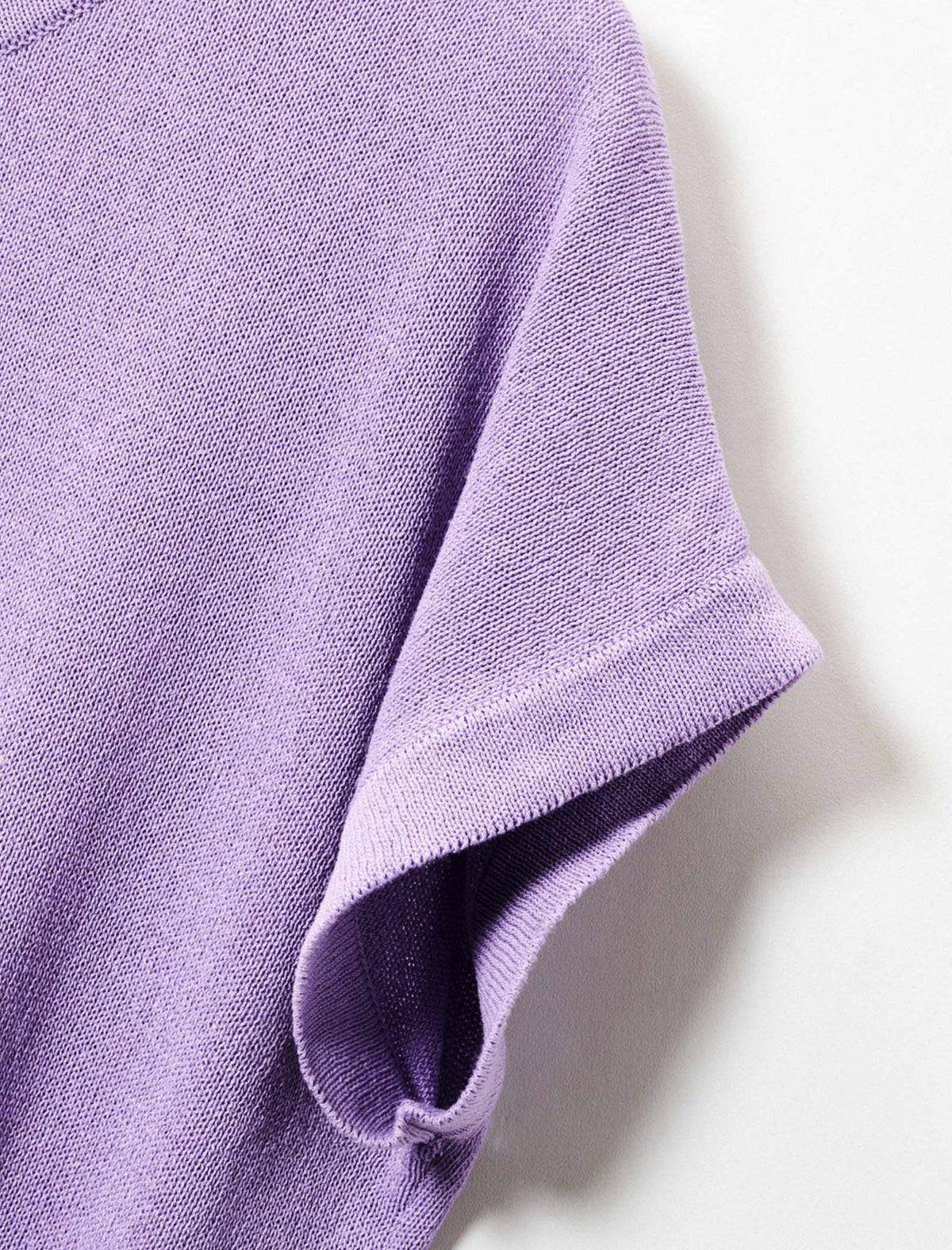 Side-Tie Short Sleeve Knit Top