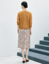 Vintage Button-Front Short Knit Cardigan