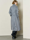 100% Wool Belted Wrap Coat