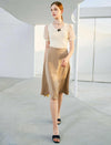 Solid A-Line Skirt