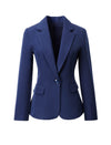 Classic Single Button Tailored Blazer