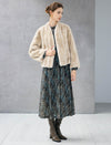 Paisley Turtleneck Long Sleeve Dress