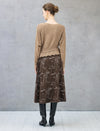 Wool Blend Ruched Boatneck Drop-Shoulder Sweater