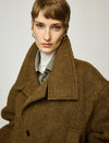 Wool-Alpaca Blend Belted Short Coat