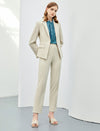 Classic Refined Button-Front Blazer