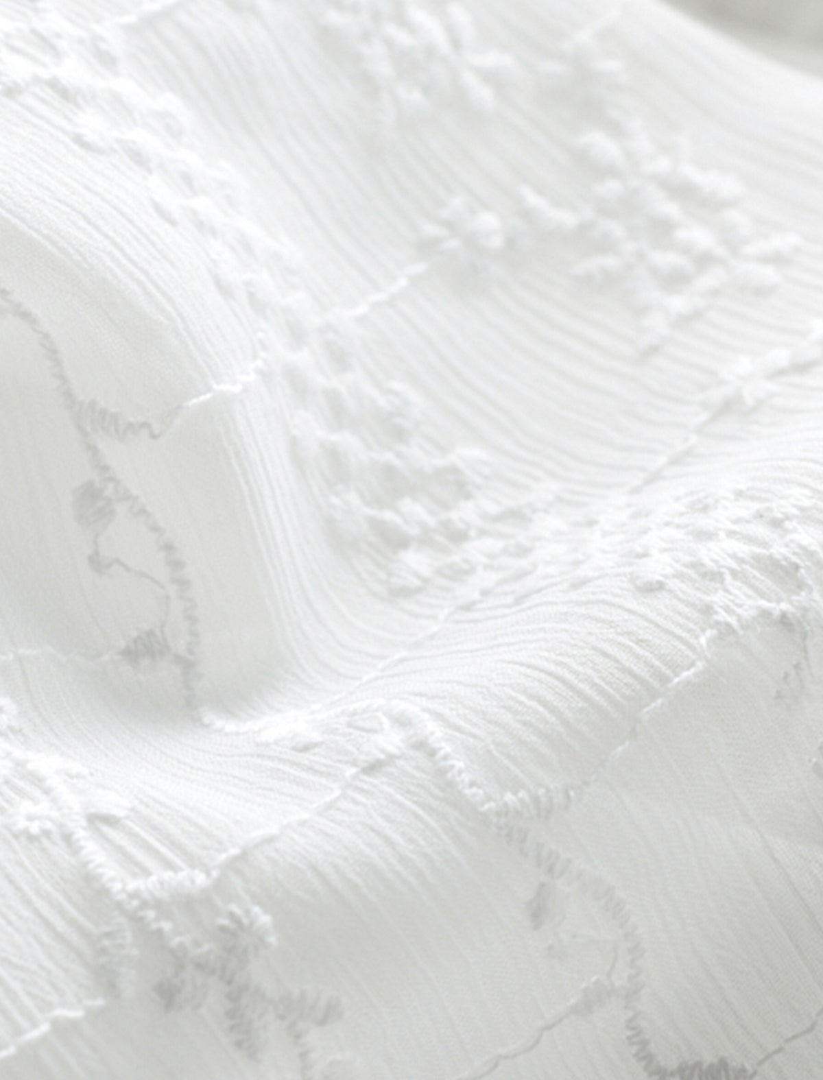 Lace Round Neck Button Front Blouse