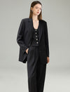 Linen Blend Relaxed Fit Tailored Blazer