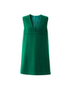 Wool Blend Knit V-Neck Sleeveless Dress