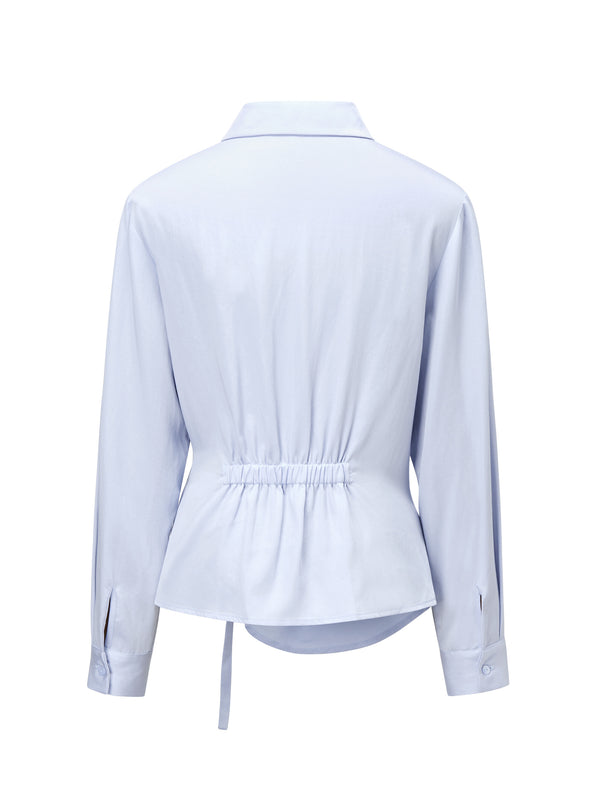 Tencel Wrap-Tie Shirt