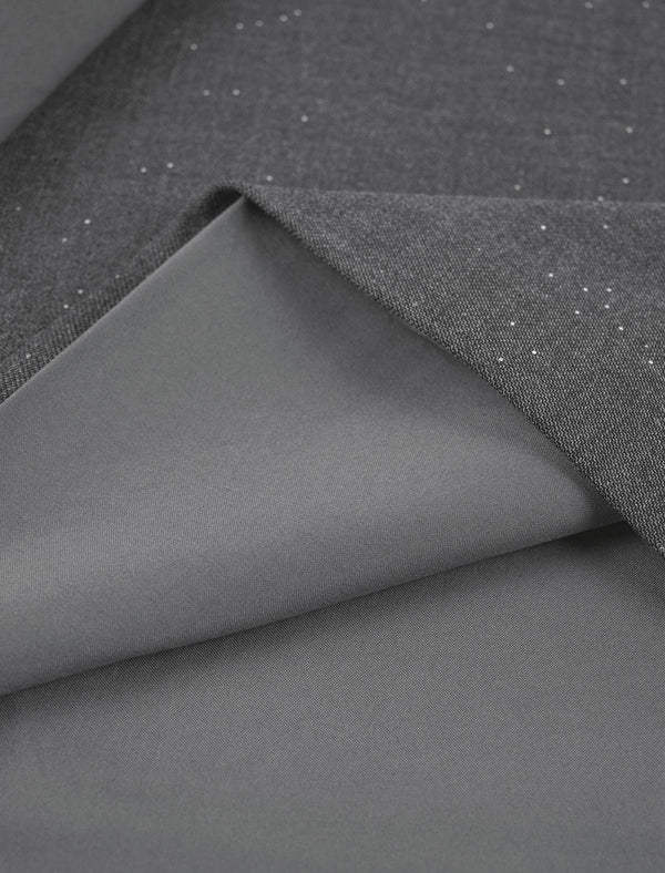 Sparkle Detail Side Slit Midi Skirt