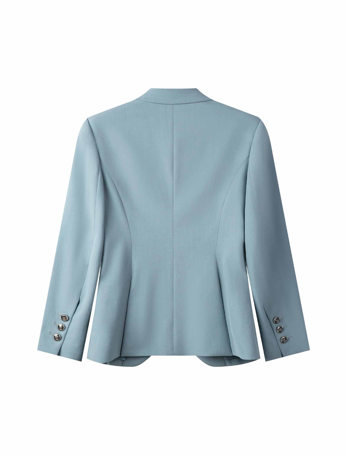 Light Sky Blue Single Button Tailored Blazer