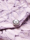Lilac Floral V-Neck Lace Dress