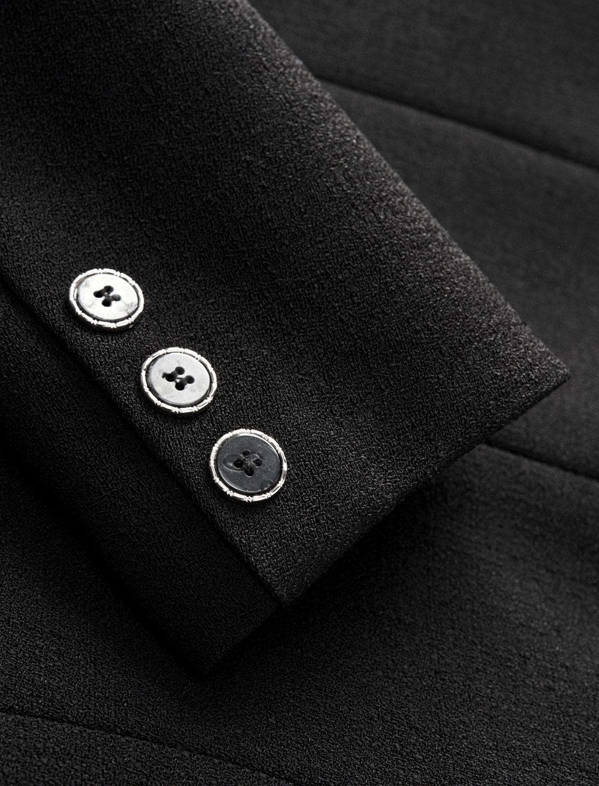 Black Structured Minimalist Professional Blazer