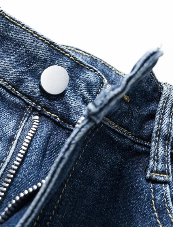 Straight-Leg Cropped Jeans