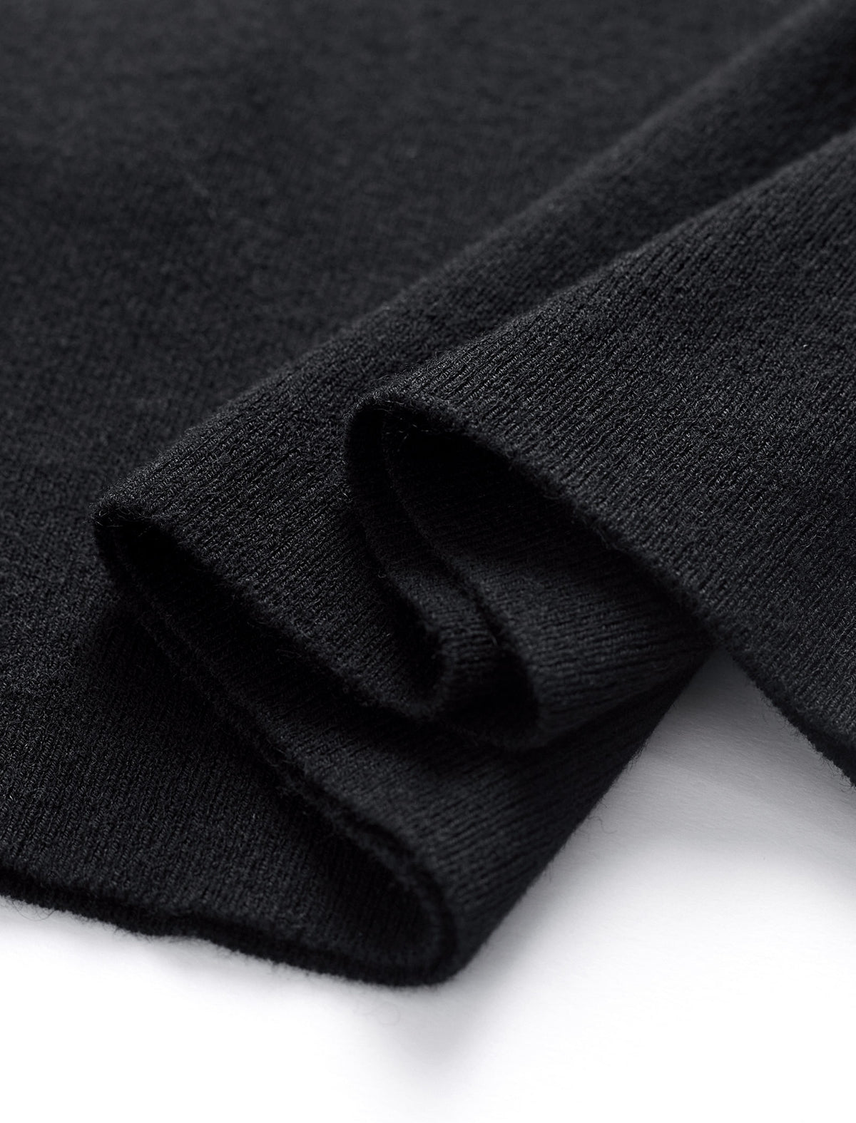 Slim Fit Cutout High Neck Long-Sleeve Knit Top