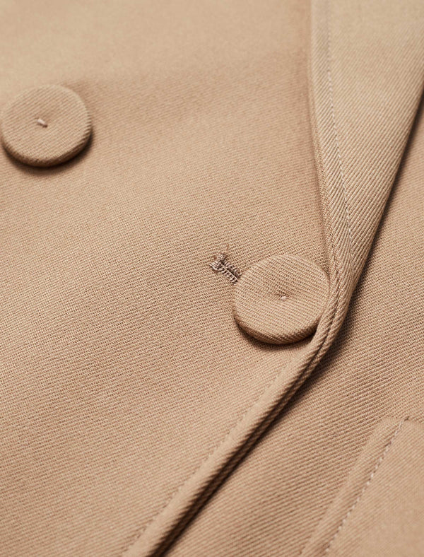 Lapel Self-Tie Belt Trench Coat