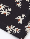 Floral Print V-Neck Ruched Waist Midi Dress