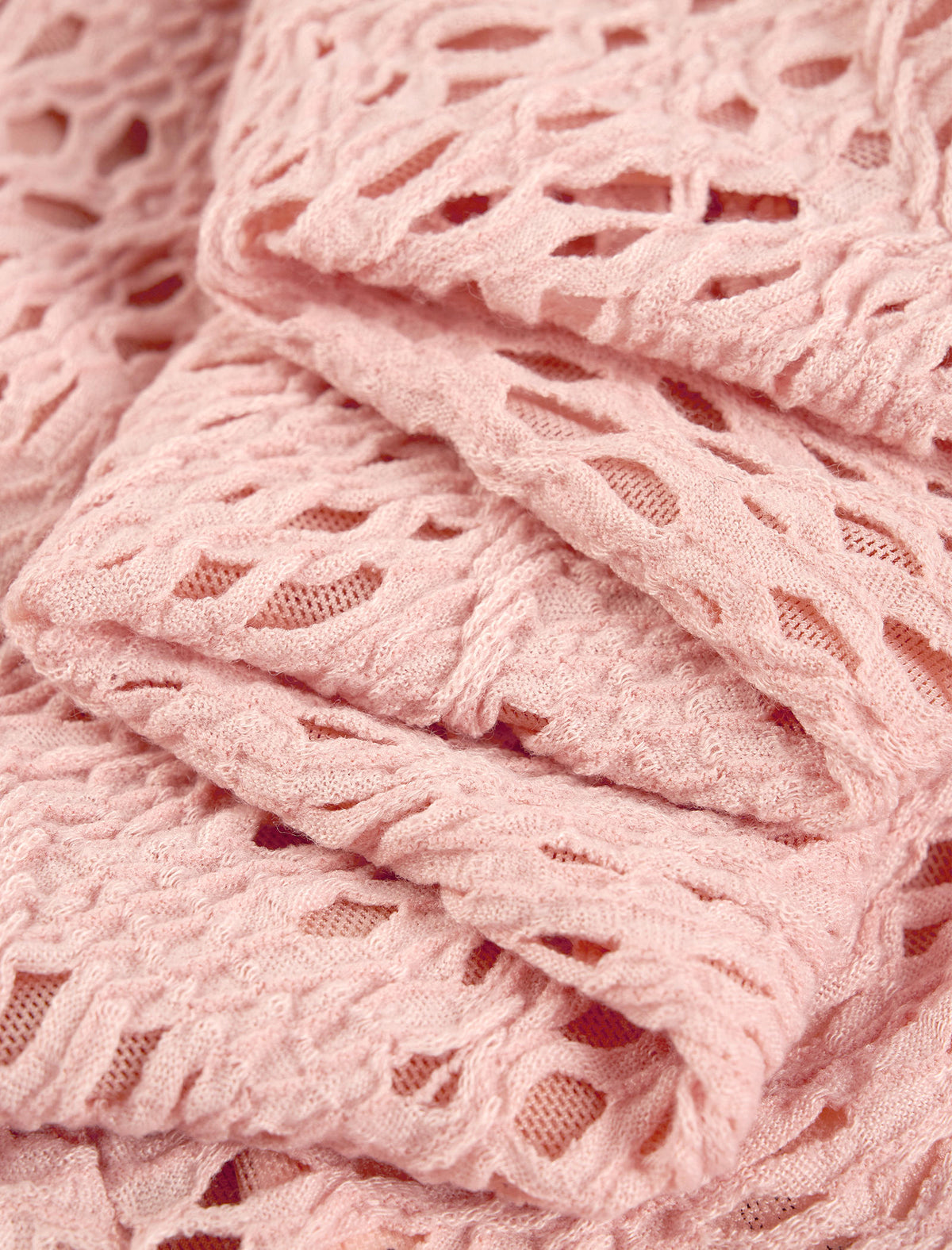 Pink Lace Long Sleeve Top