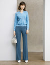 High‑Rise Flare Dress Pants